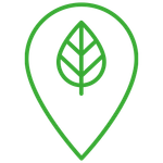 Grünes Symbol mit einem Smartphone.