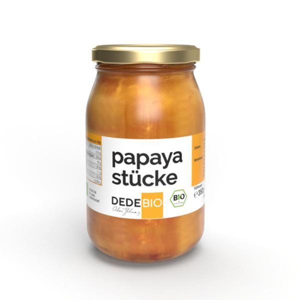 Produktfoto zu Papaya-Stücke im Glas, 350g
