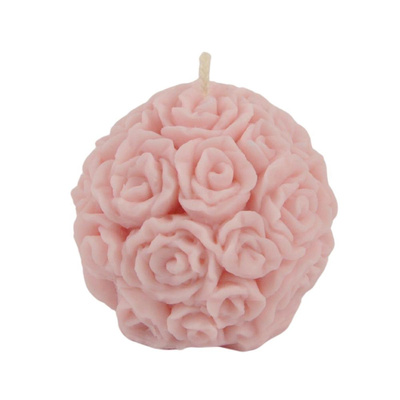 Produktfoto zu Rosenkugel (Rapswachs) rose Ø 55 mm