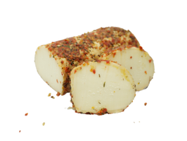 KI generiert: Das Bild zeigt ein großes Käsestück mit einem herausgeschnittenen Teil, wodurch die gelbliche Innenstruktur sichtbar wird. Der Hauptinhalt des Bildes ist der Käse.