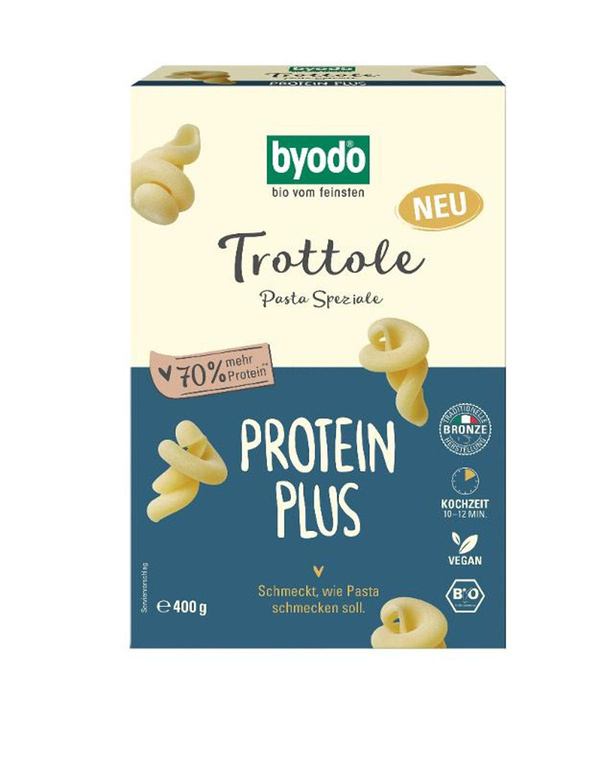Produktfoto zu Protein PLUS Nudeln Trottole 400g