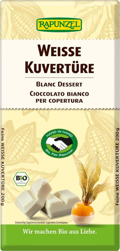 Produktfoto zu Kuvertüre weiß 200g