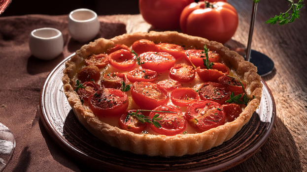 Rezeptbild für Cocktailtomaten-Tarte
