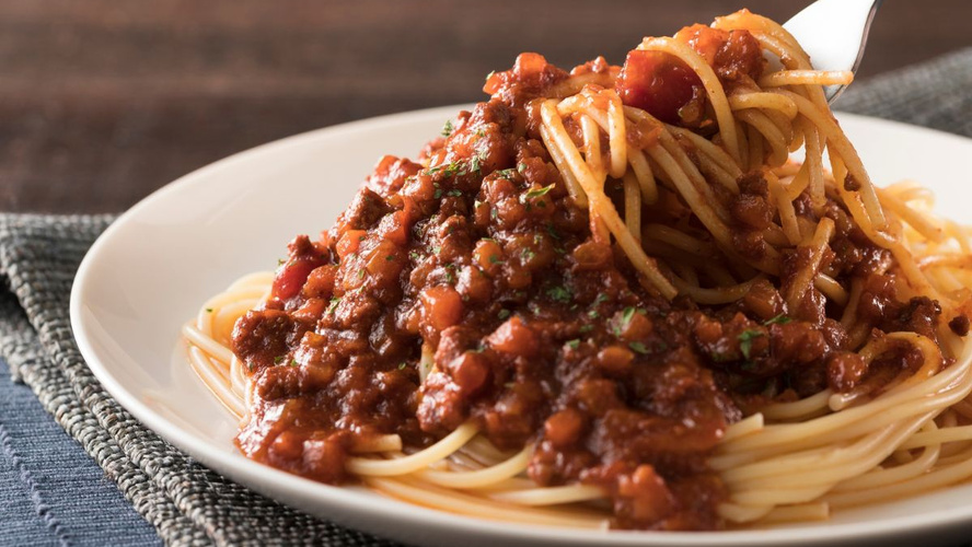 Rezeptbild für Vegetarische Bolognese mit veganem Hack