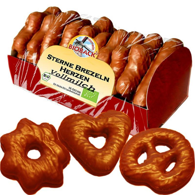Produktfoto zu Lebkuchen Sterne, Brezeln, Herzen Vollmilch 175g