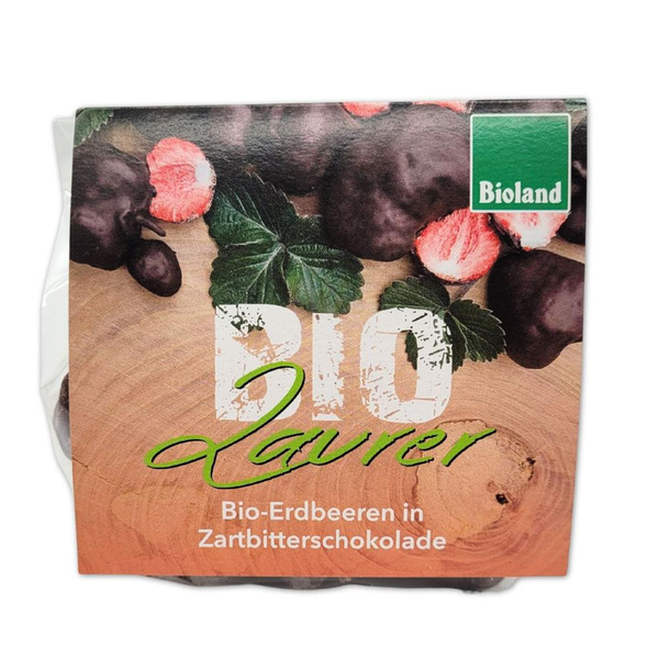 Produktfoto zu Erdbeeren gefriergetrocknet in Zartbitter-Schokolade, 50g