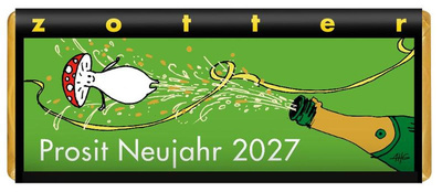 Produktfoto zu Prosit Neujahr 2027, 70g, Zotter-Schokolade