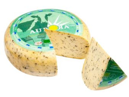 KI generiert: Hauptinhalt: Brot mit Aufdruck "Bio Austria" und EU-Bio-Logo.