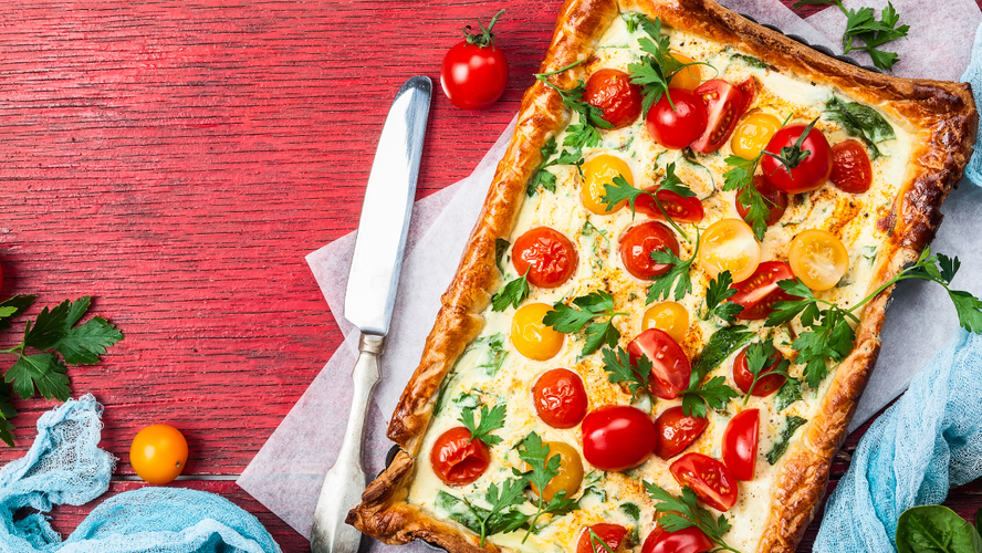 Rezeptbild für Cocktailtomaten-Tarte