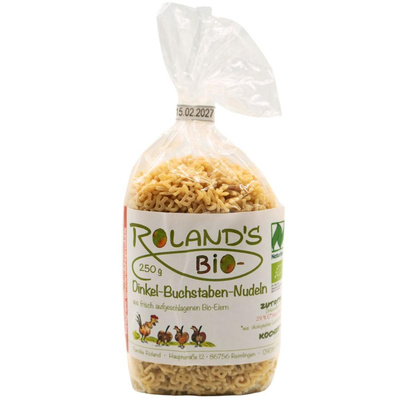 Produktfoto zu Dinkel-Buchstaben-Nudeln 250g